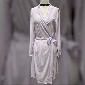 LA VIE EN ROSE Lavender Peignoir Set S/M